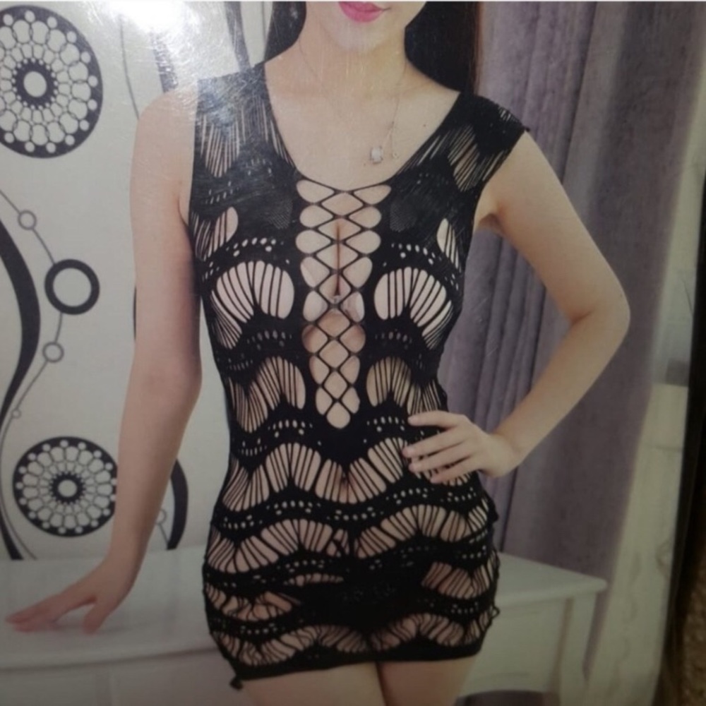 women hot sexy lingerie costumes Fishnet Babydoll